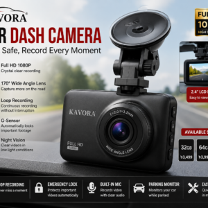 KAVORA Full HD Car Dash Camera
