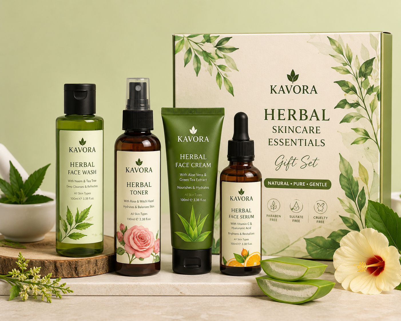 Herbal Skincare Essentials Gift Set - Image 2